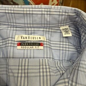 Van Heusen Blue Checkered Casual Shirt